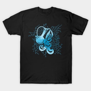 Aquarius Zodiac Sign Air Element T-Shirt